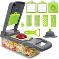16-in-1 Manual Food Chopper Slice Dice Shred with Transparent Tray