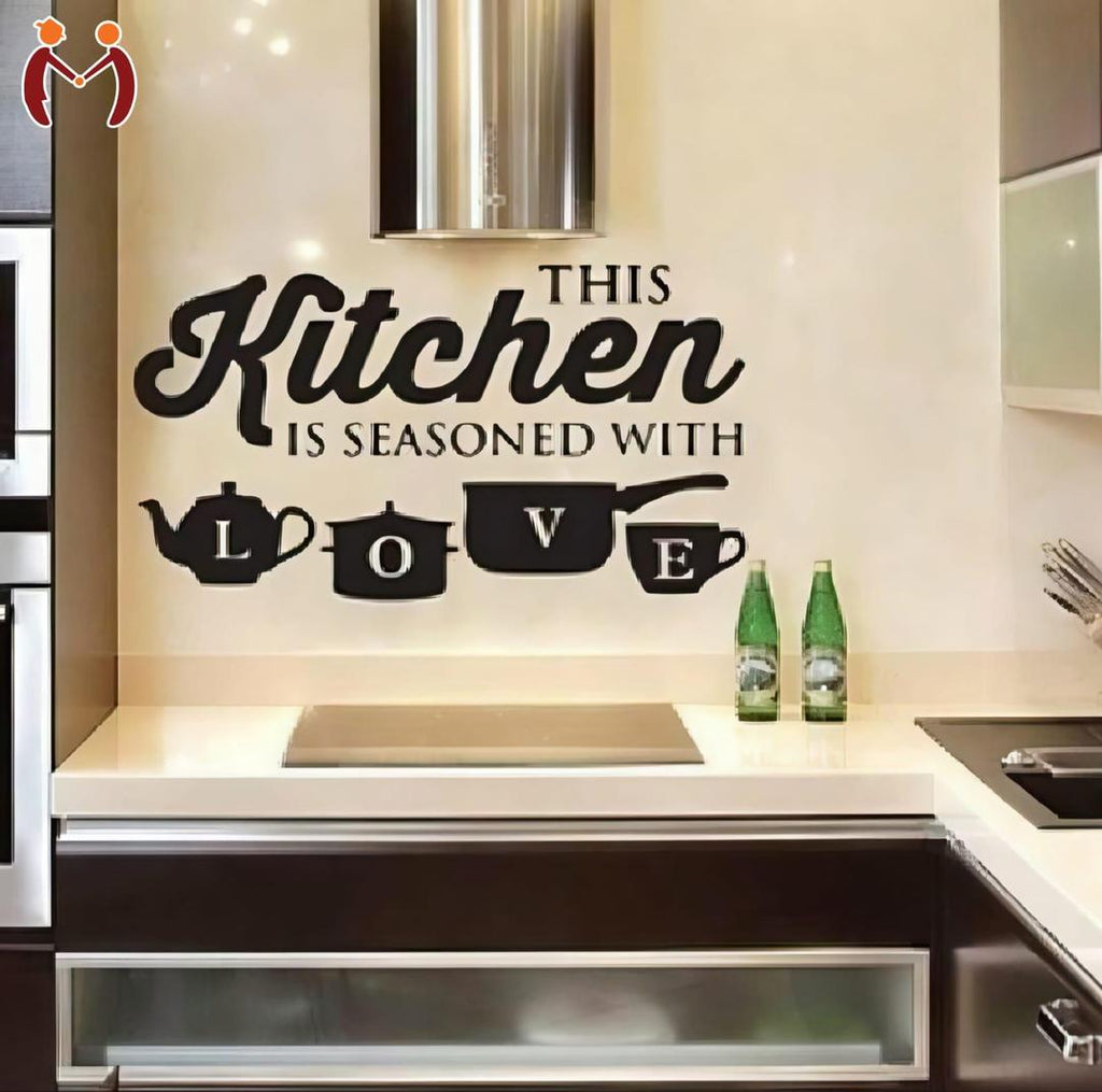 3D Wooden Kitchen Wall Art Modern Home Decor for Pakistani Homes