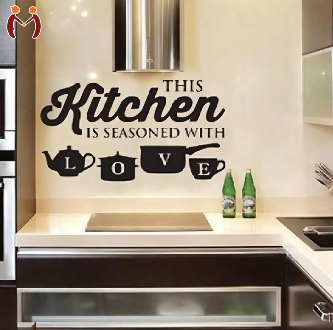 3D Wooden Kitchen Wall Art Modern Home Decor for Pakistani Homes