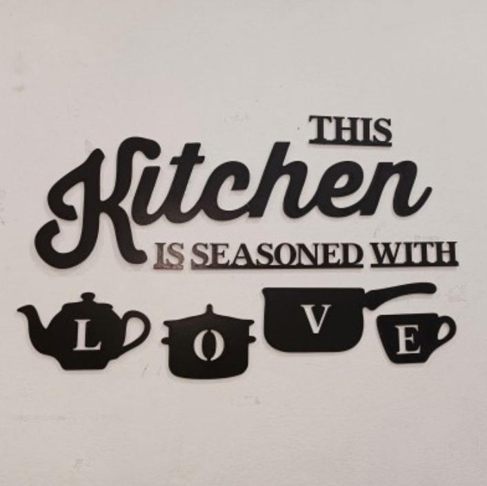 3D Wooden Kitchen Wall Art Modern Home Decor for Pakistani Homes