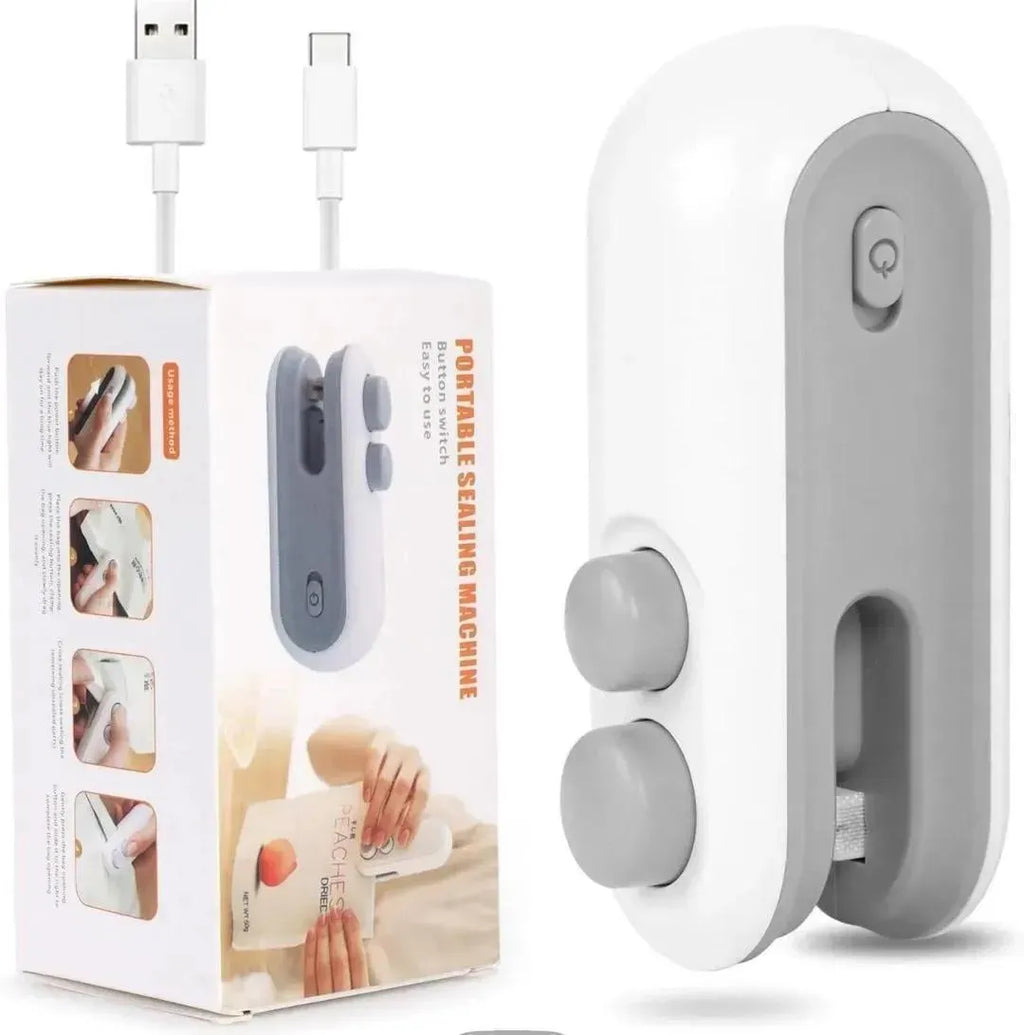 Rechargeable 2-in-1 Food Sealer & Cutter