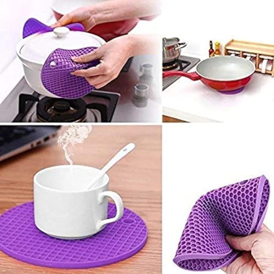 Silicone Heat Resistant Mat Honeycomb Design for Pots & Pans