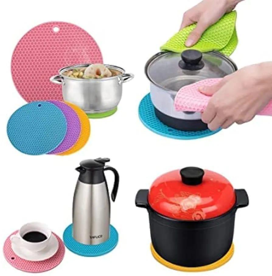 Silicone Heat Resistant Mat Honeycomb Design for Pots & Pans