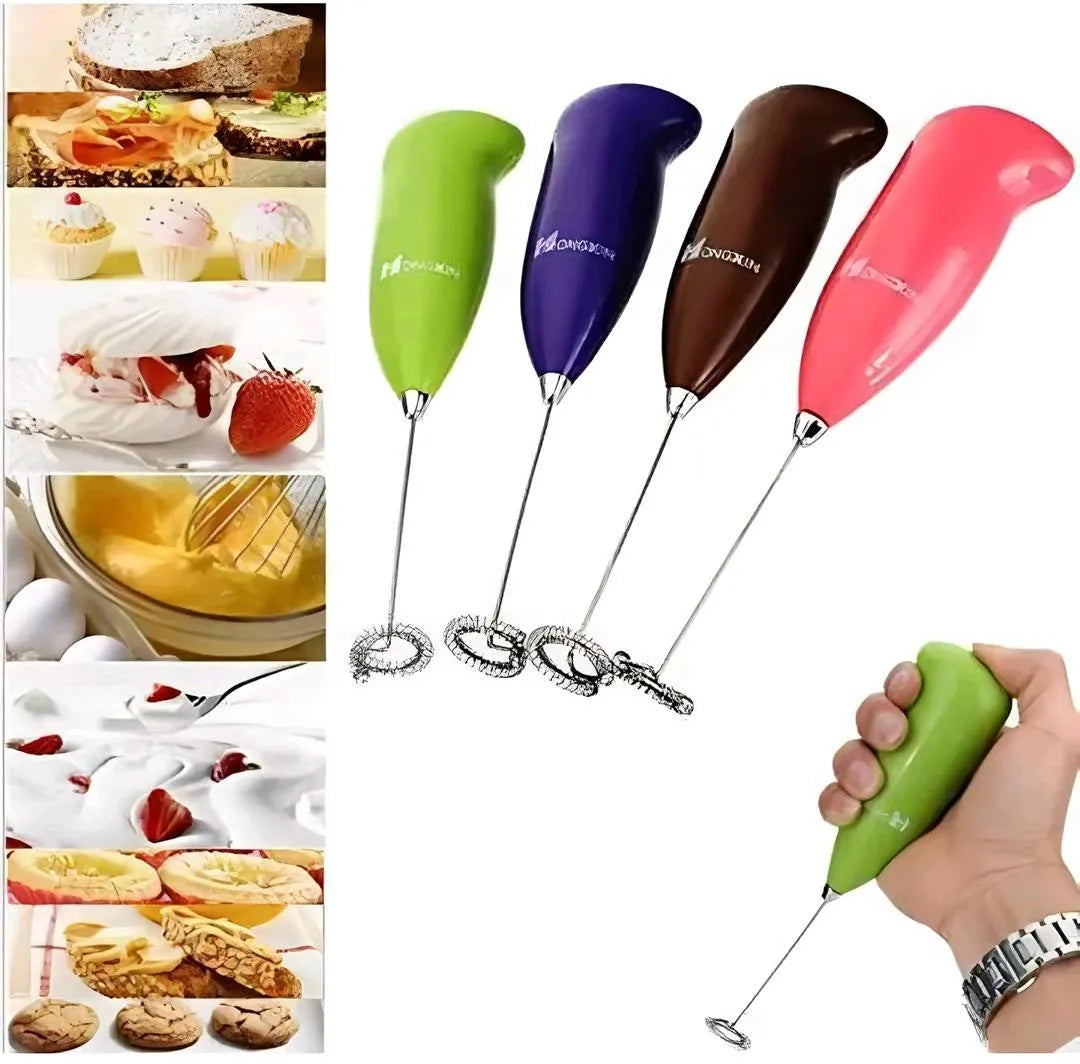 Manual Coffee Beater Easy Grip Handheld Whisk for Home Kitchen Use