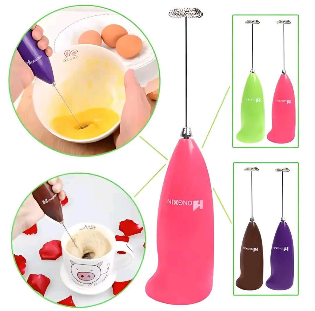 Manual Coffee Beater Easy Grip Handheld Whisk for Home Kitchen Use