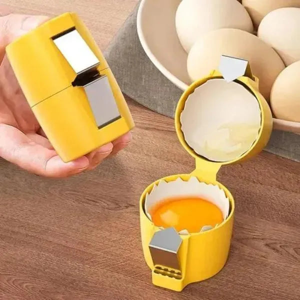 Egg Yolk Separator Magnetic Clasp ABS Plastic Kitchen Tool for Baking