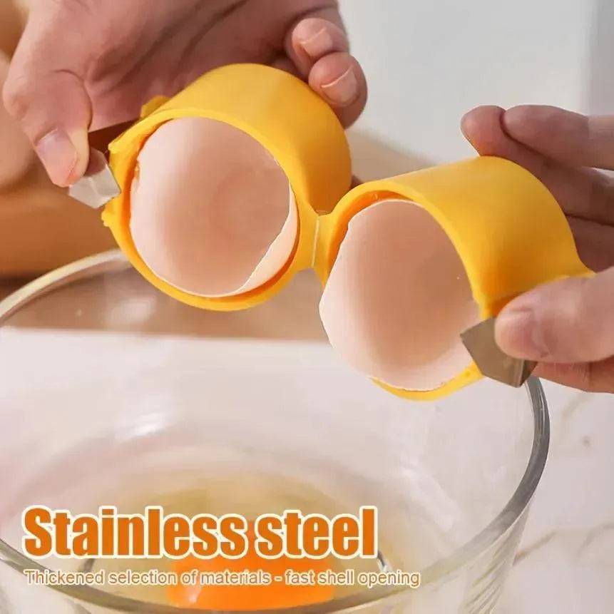 Egg Yolk Separator Magnetic Clasp ABS Plastic Kitchen Tool for Baking