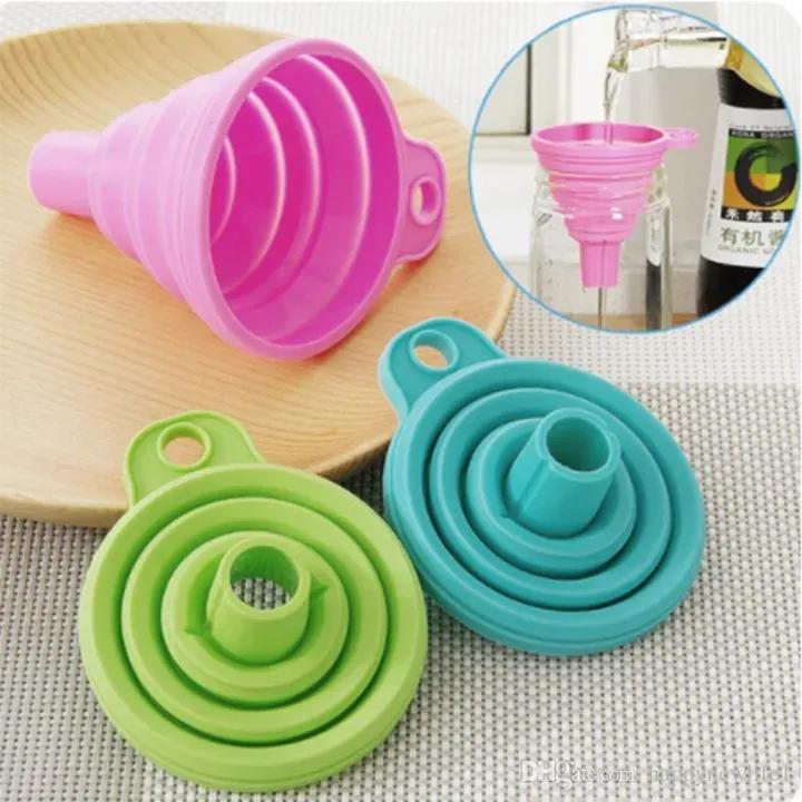 Collapsible Silicone Funnel Foldable & Heat-Resistant Kitchen Tool