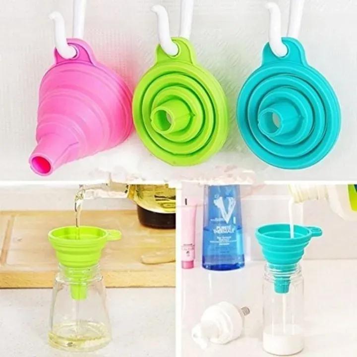 Collapsible Silicone Funnel Foldable & Heat-Resistant Kitchen Tool