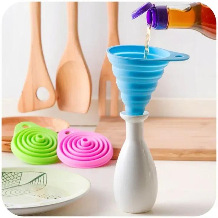 Collapsible Silicone Funnel Foldable & Heat-Resistant Kitchen Tool