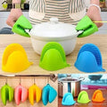 Silicone Pot Holders Set of 2 Heat Resistant Non-Slip Kitchen Gloves